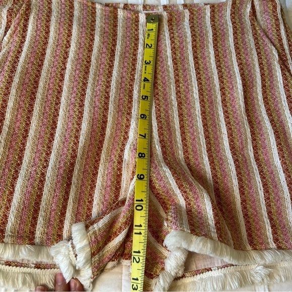 2/$30 THML boho fringe striped tulum shorts. SZ M - Picture 11 of 16